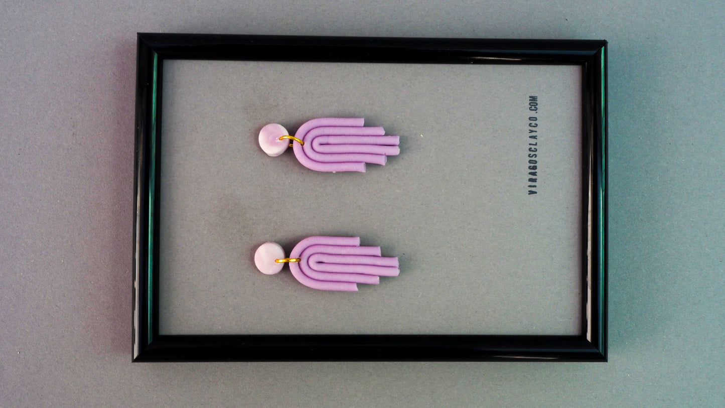 Pendientes lilac