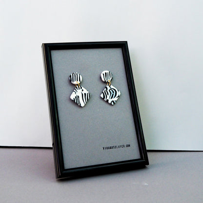 pendientes Zebra