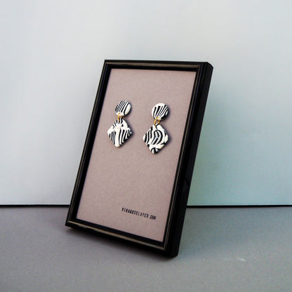 pendientes Zebra